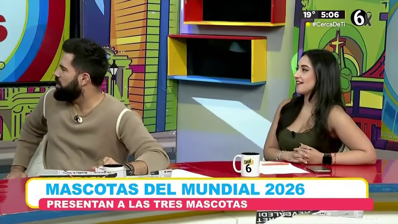 Presentan a las tres mascotas oficiales del mundial | La Bola del 6
