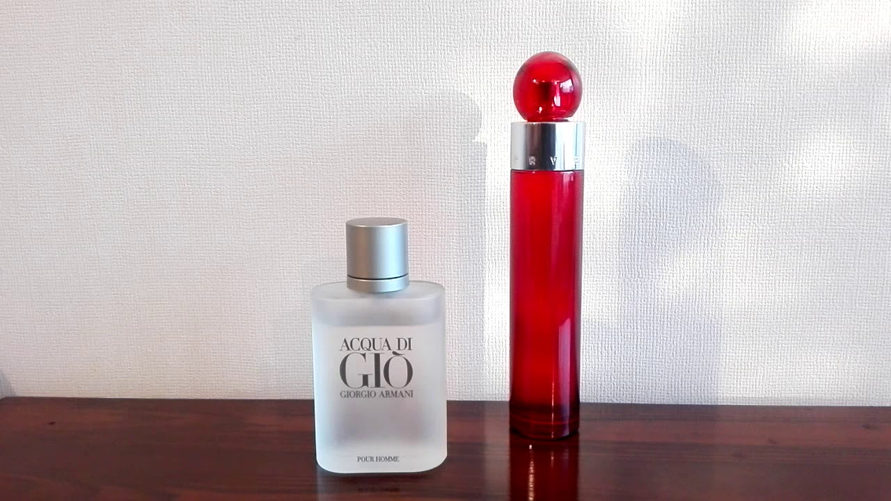 360° Red for Men de Perry Ellis y Acqua di Gio de Giorgio Armani.....Parecidos? Iguales? Clones?