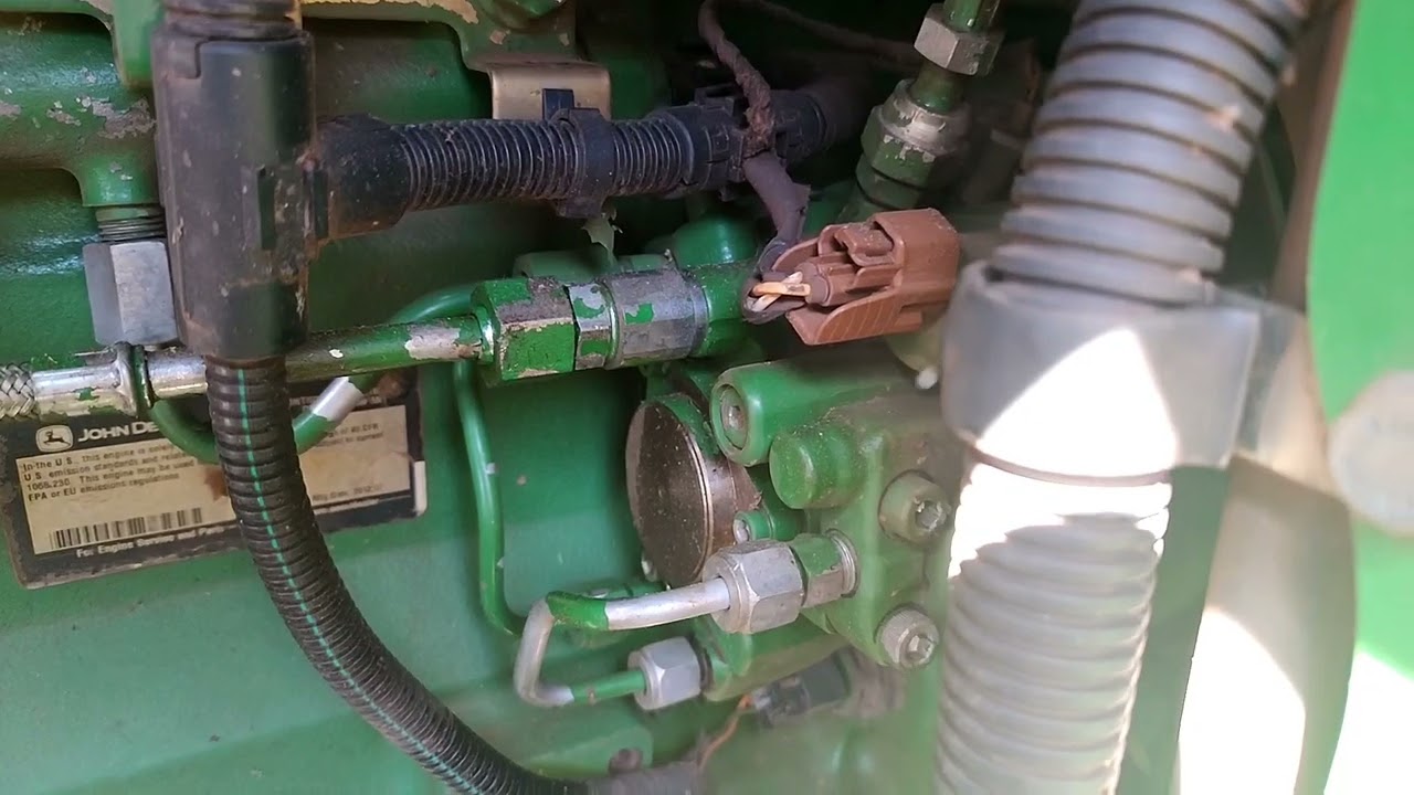 colheitadeira STS 9670 John Deere perdendo força, código ECU 1347.07 falha de pressão da linha.