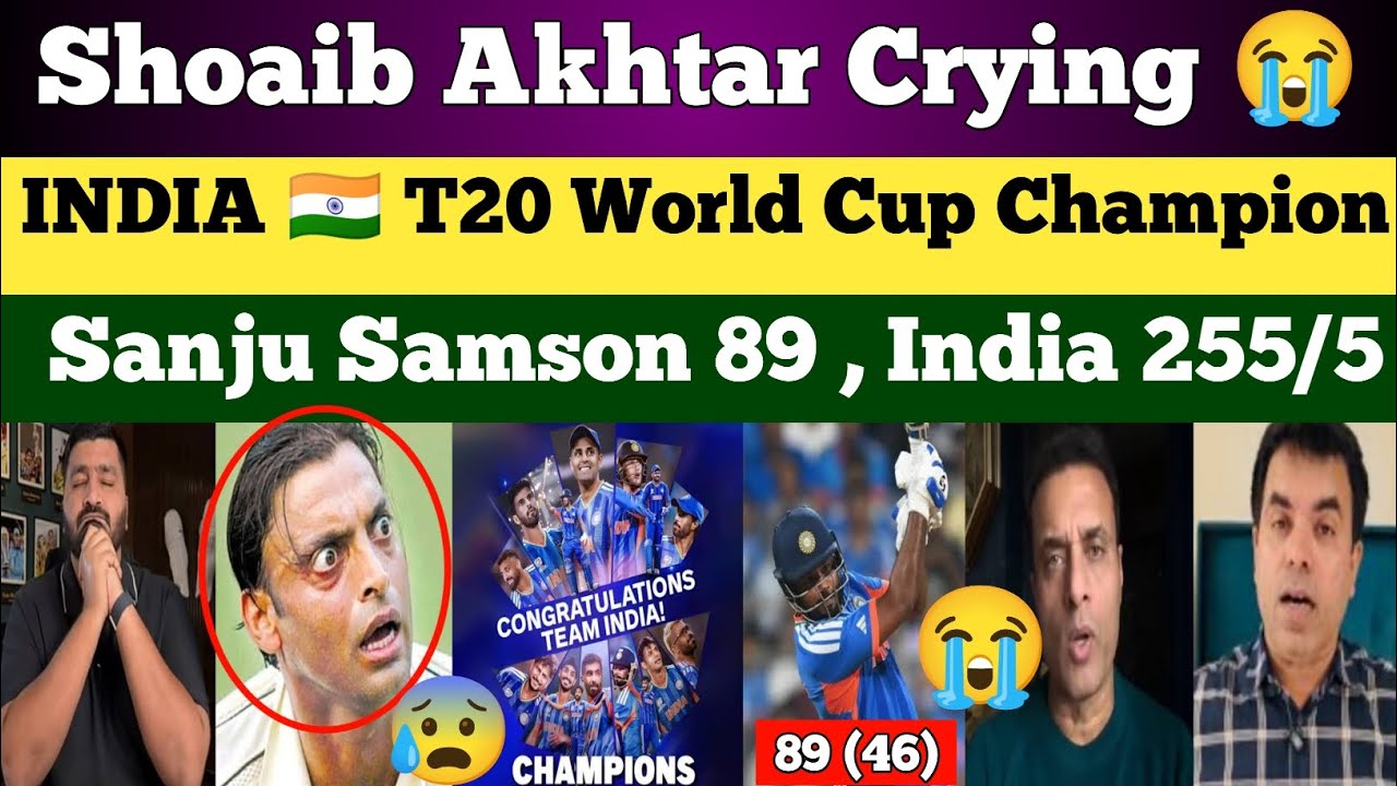 Shoaib Akhtar Crying 😭 India T20 World Cup Champion | Ind vs NZ T20 WC 2026 Highlights | Pak Reacts 
