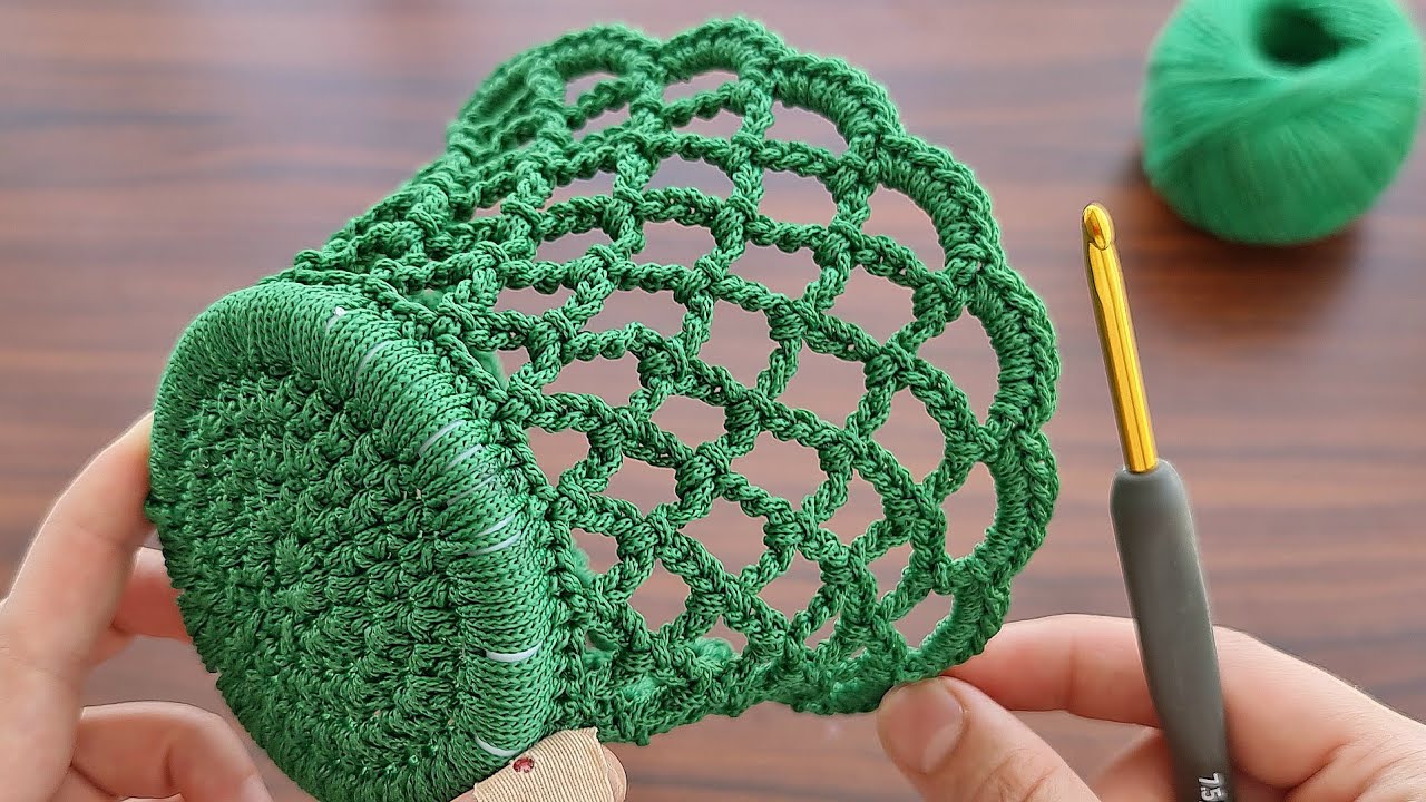 SUPERB BEAUTIFUL 😉 MUY BONİTO Super easy Very useful crochet decorative basket making.