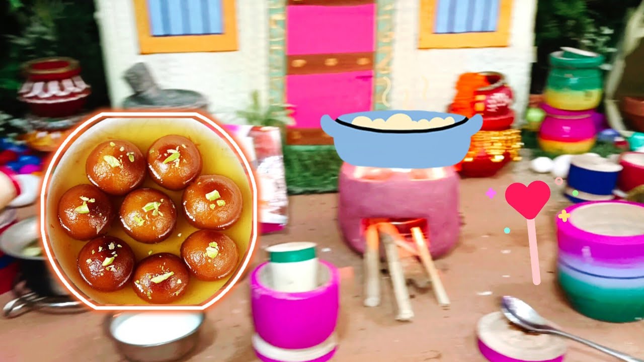 Mini Gulab jamun |मिनी गुलाब जामुन miniature cooking 🎊 Village cooking # watch time Subscriber 4000
