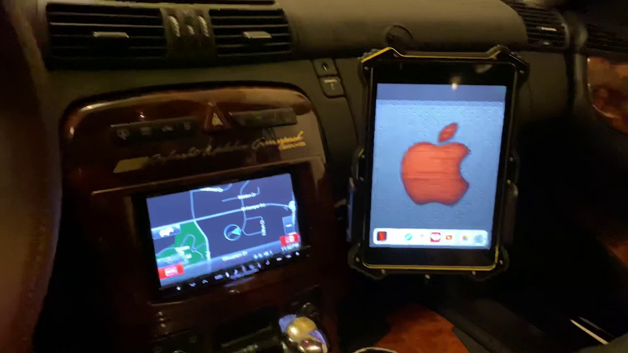 Double Din Installation W215 CL55 AMG Mercedes Benz Gold Element Autoworks CL500 CL600 CL65