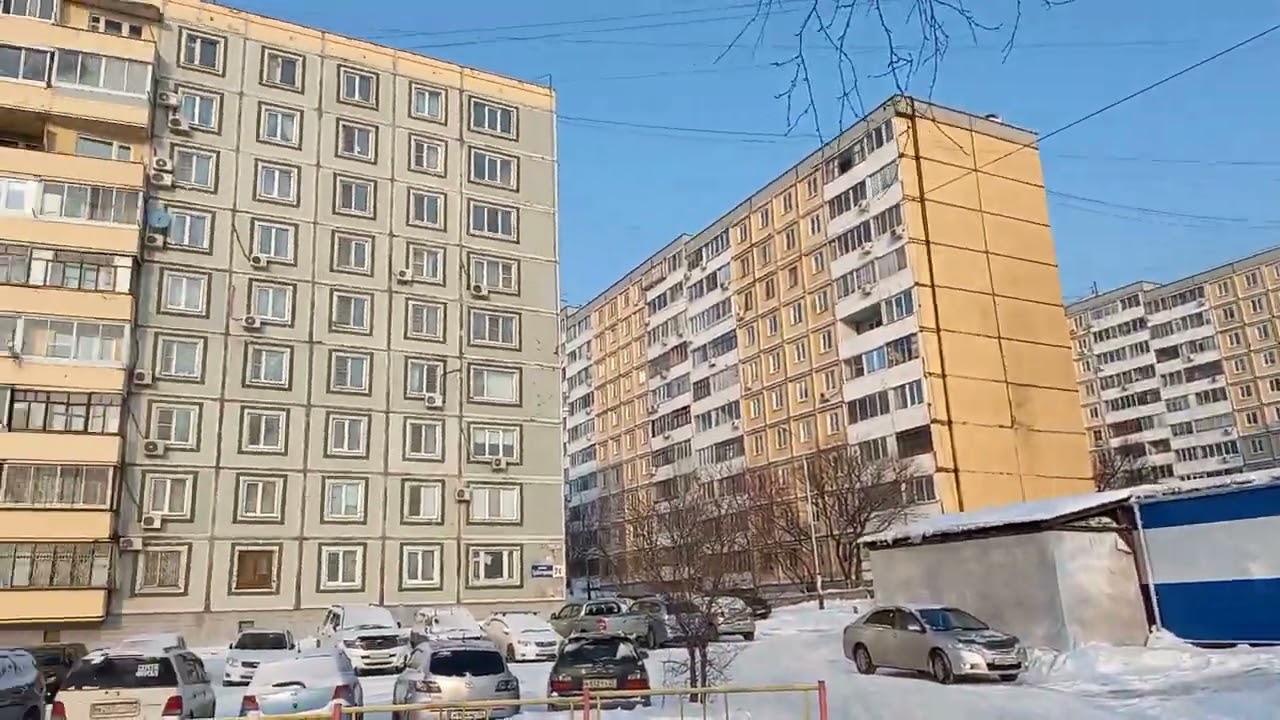 9.01.2022. проезд между Трёхгорной и Тихоокеанской. Хабаровск.
