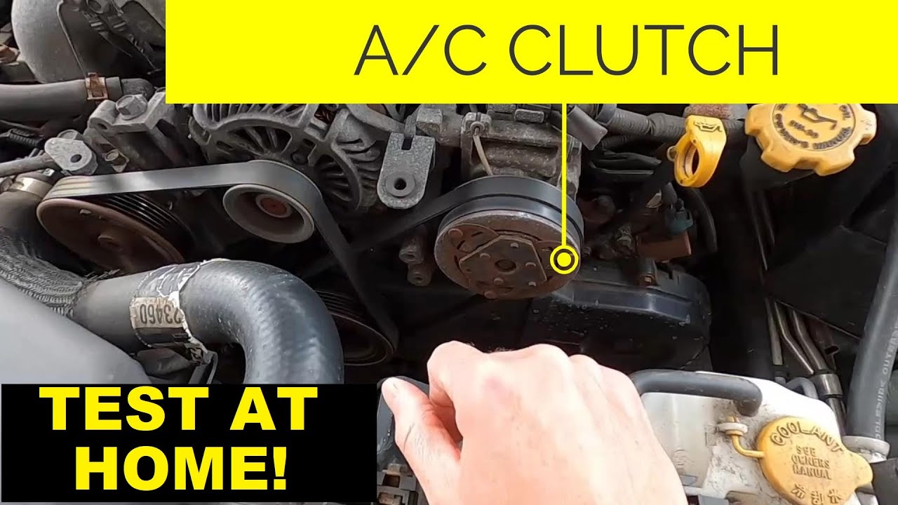 How to QUICKLY Test A/C Clutch At Home