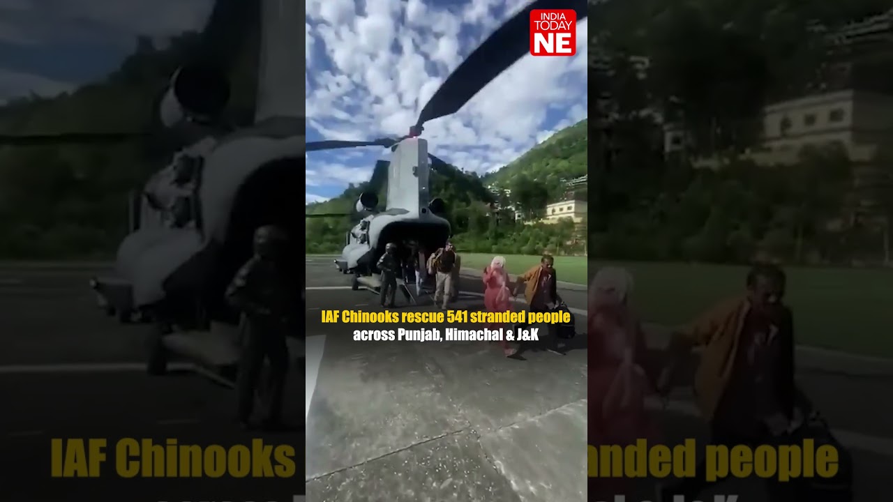 IAF Chinooks rescue 541 stranded people across Punjab, Himachal & J&K