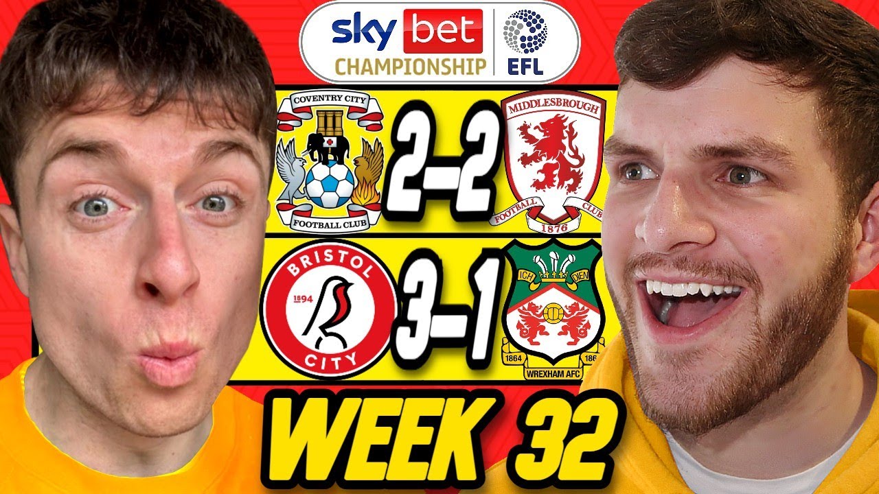 CHAMPIONSHIP WEEK 32 PREDICTIONS