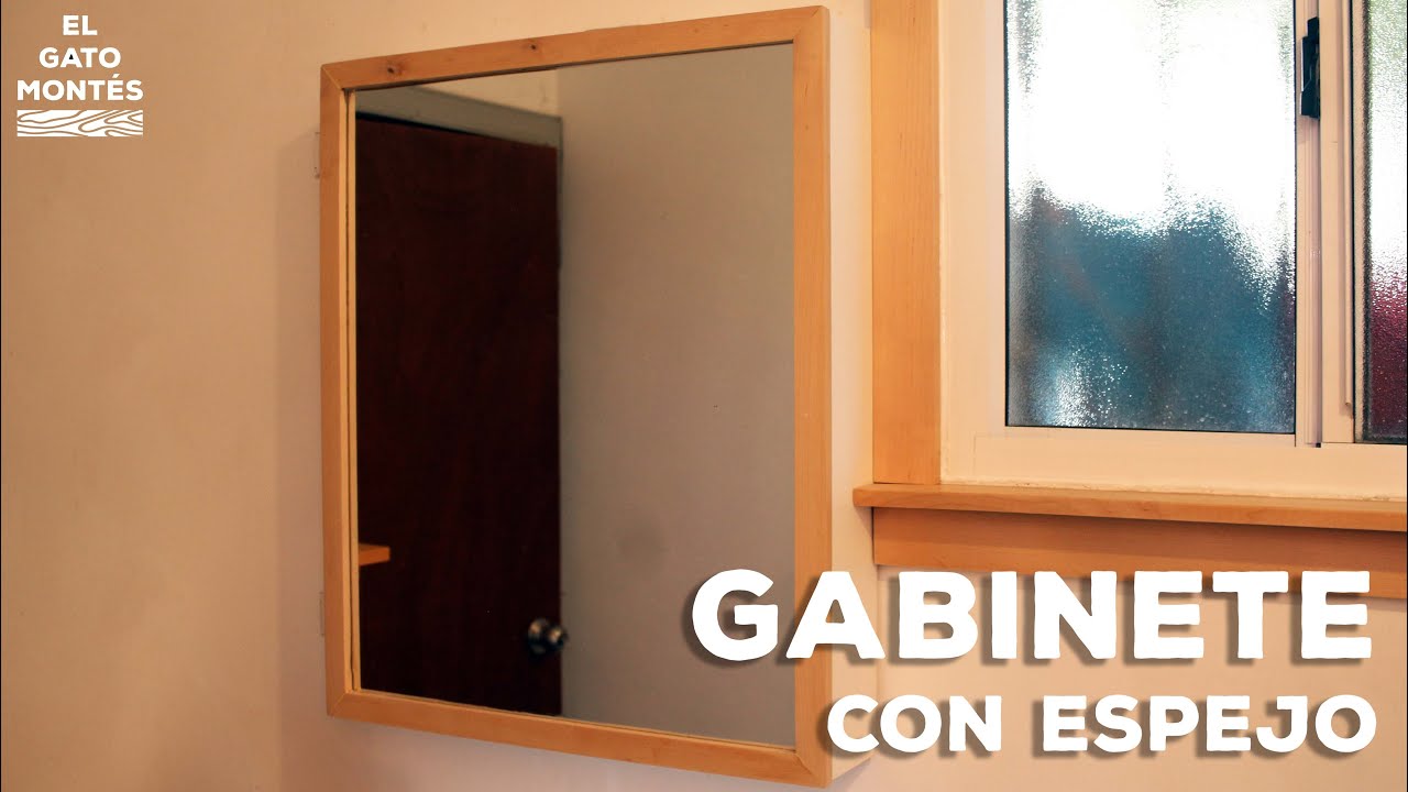 Gabinete con espejo para baño