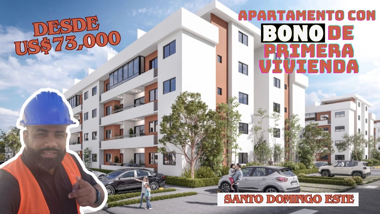 APARTAMENTOS ECONOMICOS CON BONO DE PRIMERA VIVIENDA EN SANTO DOMINGO ESTE - AV. CHARLES DE GAULLE.