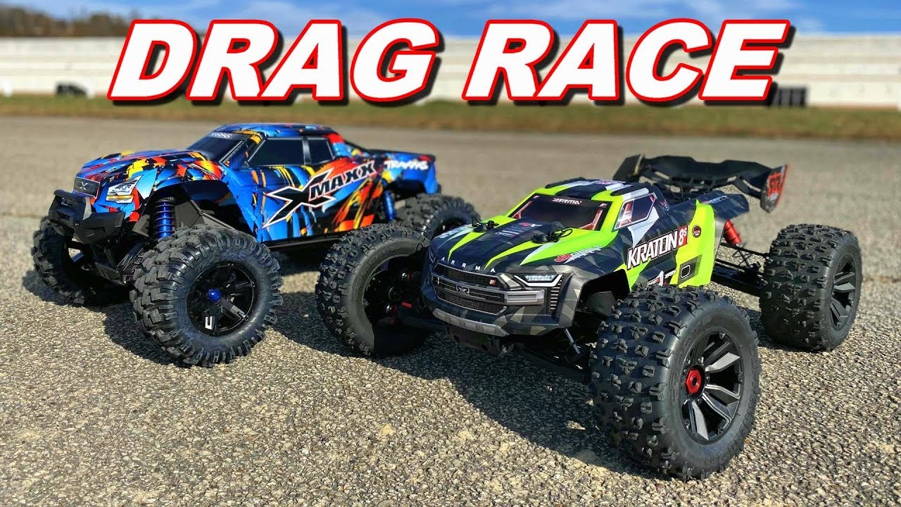 Arrma Kraton 8S VS Traxxas XMAXX DRAG RACE - Who Will Win? - TheRcSaylors