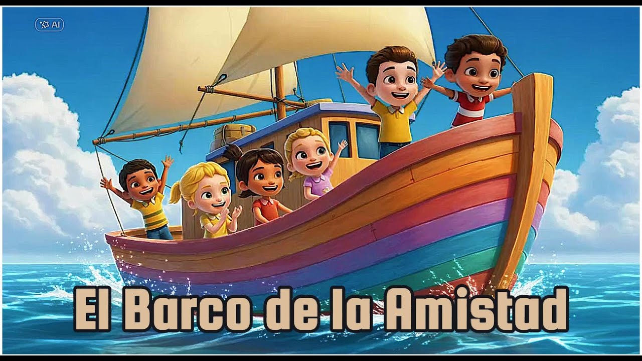🚤 “El Barco de la Amistad” 🌈 | Canción Infantil Divertida sobre el Trabajo en Equipo y la Amistad