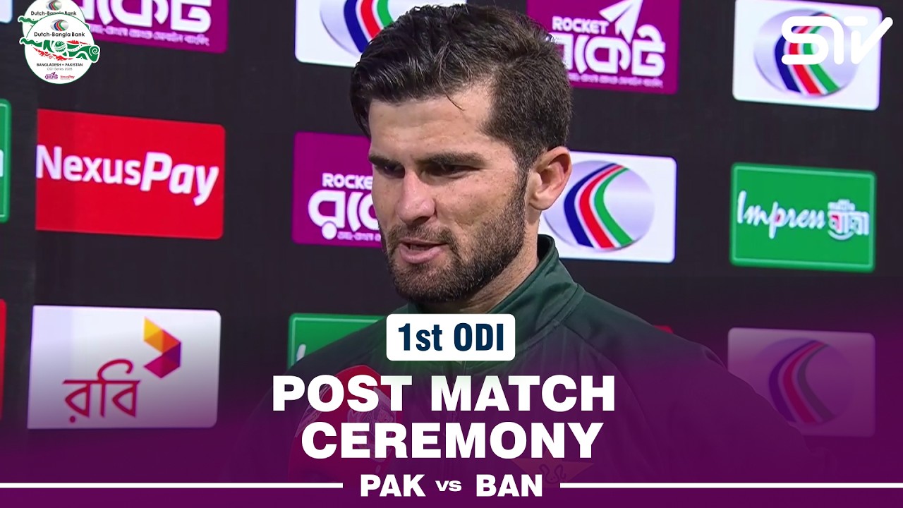 Post Match Ceremony | Bangladesh vs Pakistan | Match 01 | ODI Series 2026 | M9F1J
