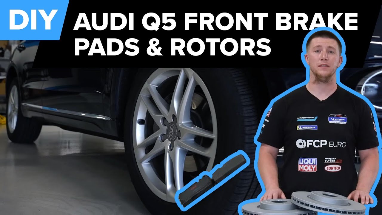 Замена переднего тормозного диска и тормозных колодок Audi Q5 своими руками (Audi MLB Q5/SQ5 2013...