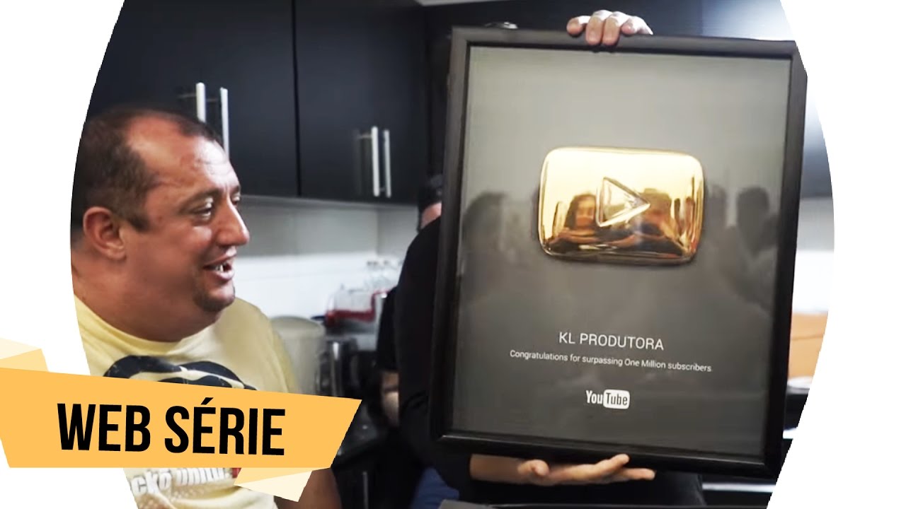 Surpresa Placa de 1 Milh&atilde;o de Inscritos KL Produtora