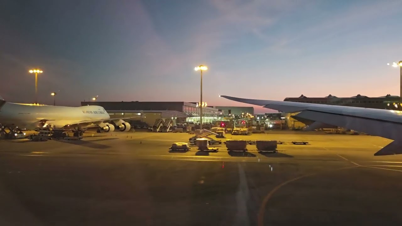 長榮航空 BR129 B787-10 大阪關西國際機場後推至起飛