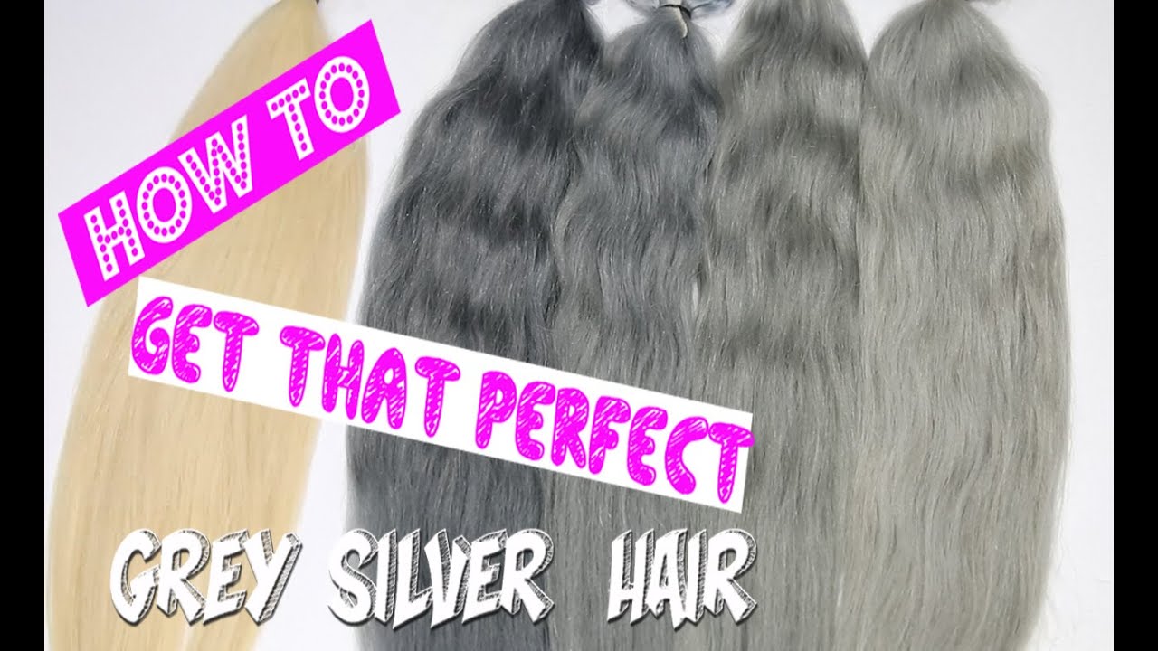 How to get grey / silver hair / 6 ways. Full step by step tutorial