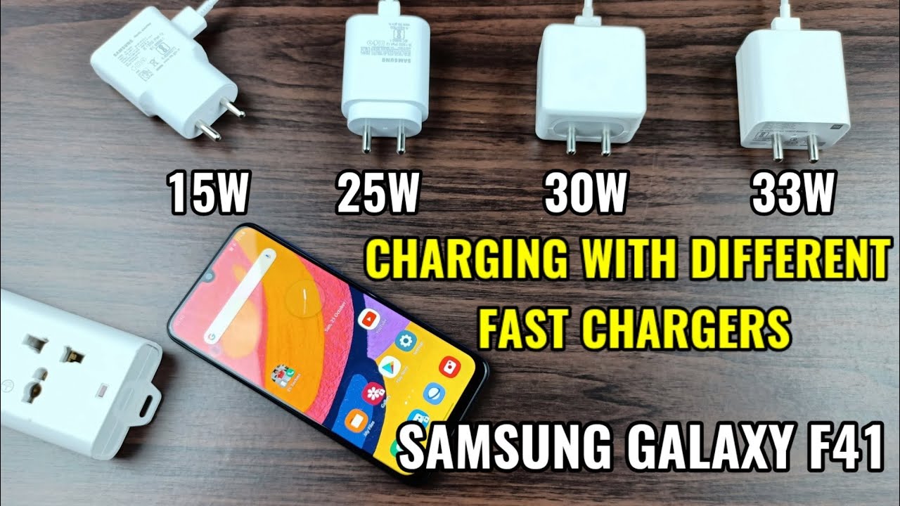 Samsung Galaxy F41 : Charging With Different Fast Chargers