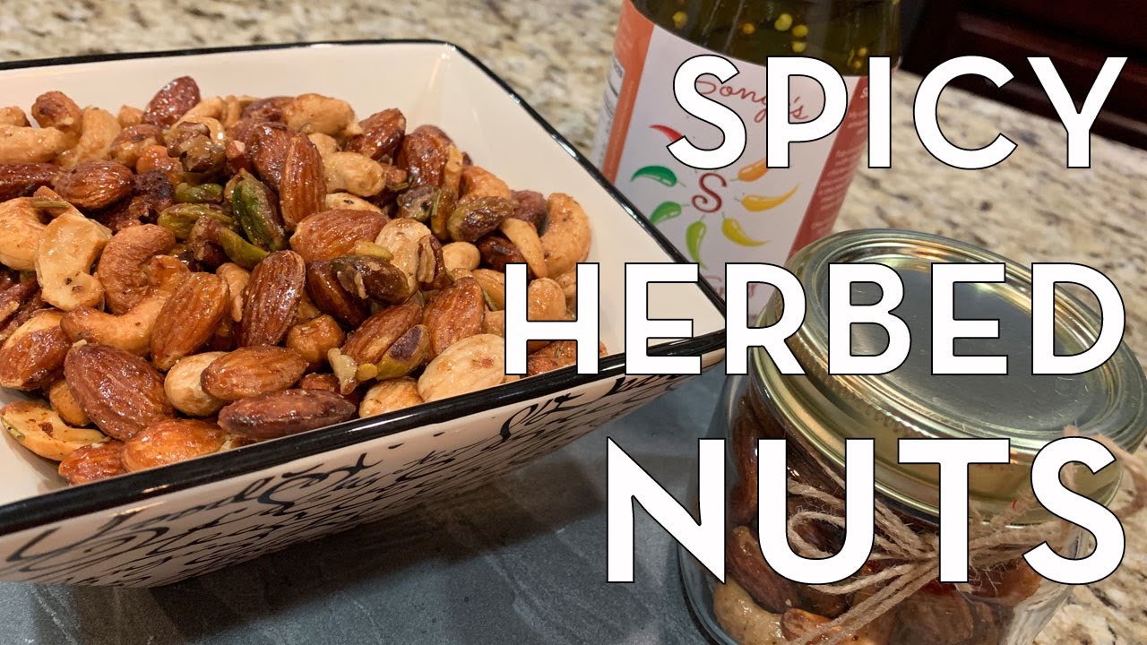 Sweet Spicy Savory Herb Roasted Nuts | Full Recipe | Vegetarian | Candied