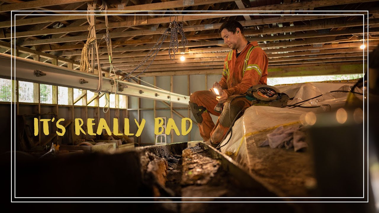 BIG PIECES MISSING From our Deck- Rebuilding our steel boat | CH 5 E 31