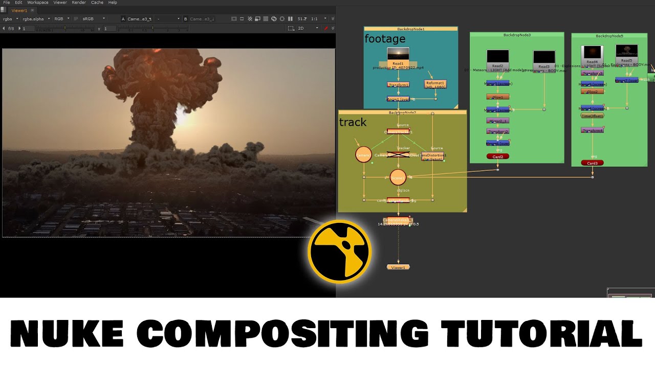 Explosive Blast Compositing Tutorial  | Nuke Compositing Tutorial