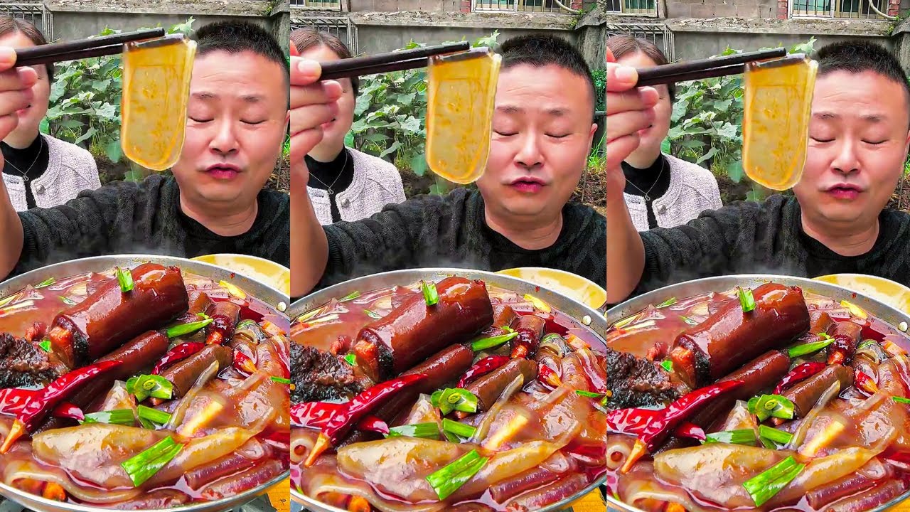 Let's Eat Spicy Sichuan Food Feast! Spicy Noodles, Pork Belly & Chicken Soup ASMR Eating Show