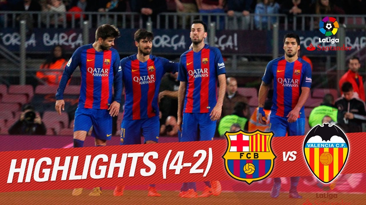 Resumen de FC Barcelona vs Valencia CF (4-2)