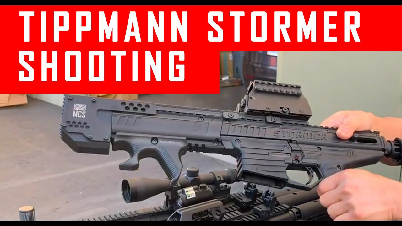 Демонстрация стрельбы из Tippmann Stormer — как пользоваться и варианты модернизации #mcs