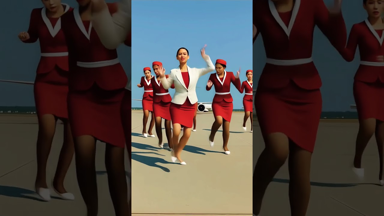 Laos Airline Blurred Dance challenge 