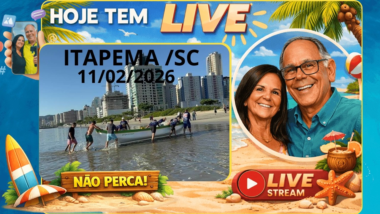 ITAPEMA / SC  FIM DE TARDE PARA RELACHAR COM SOM DO MAR  11/02/2026 = 19:00HR