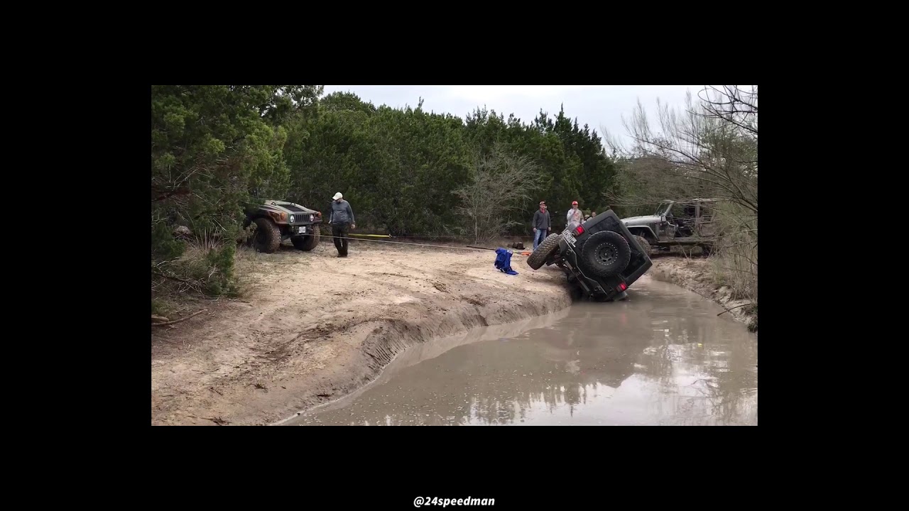 Jeep rolls over at Hidden Falls Adventure Park