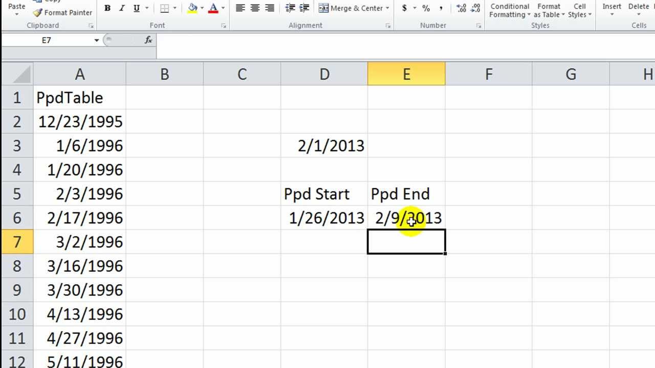 Советы и подсказки по Excel VBA #11. Легко найти дату начала и дату окончания расчетного периода!
