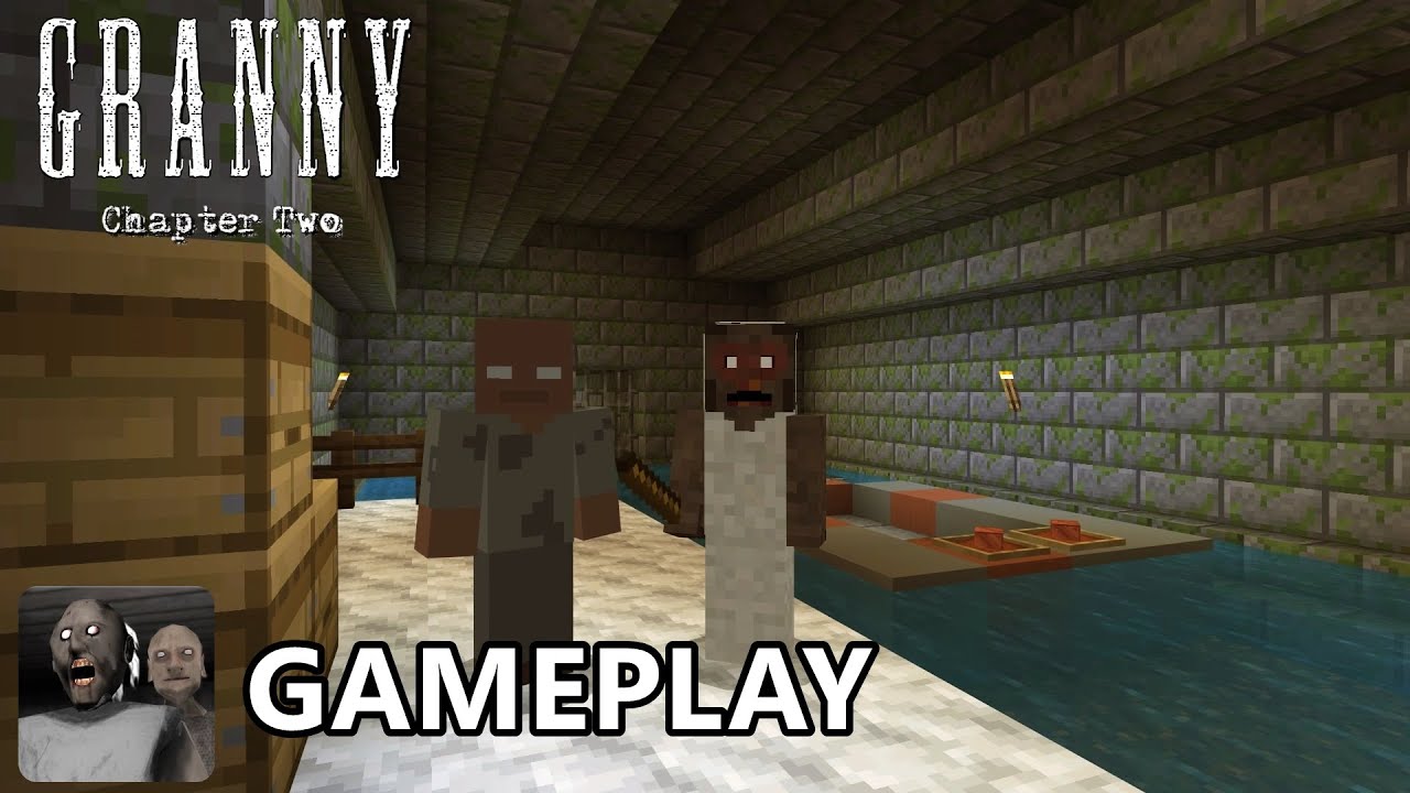 GRANNY 2 BOAT EXIT GAMEPLAY IN MINECRAFT