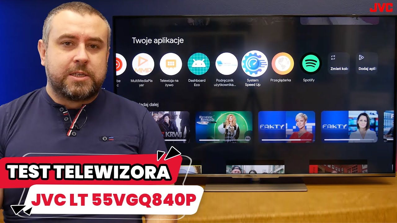 Budżetowy telewizor QLED 55 cali - JVC LT-55VGQ840P