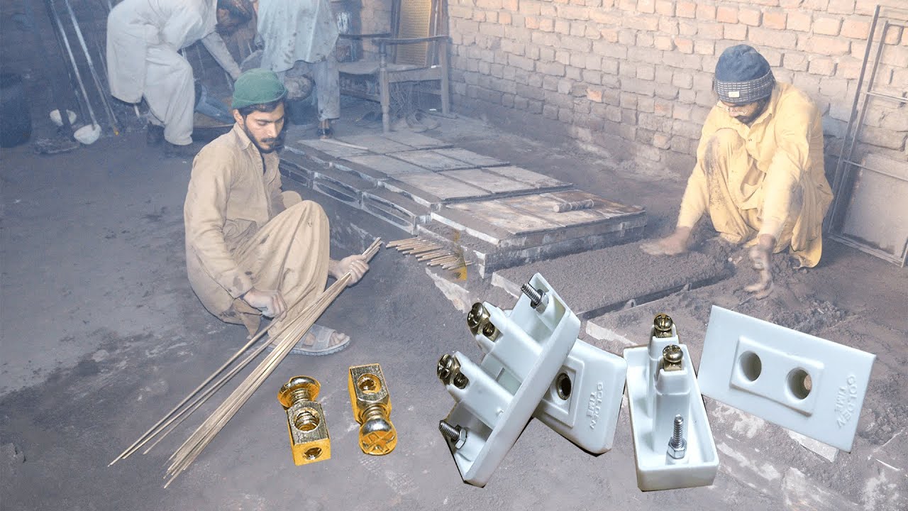 How To Make Brass Electrical Connectors || Mass Production Of Brass Electrical Socket
