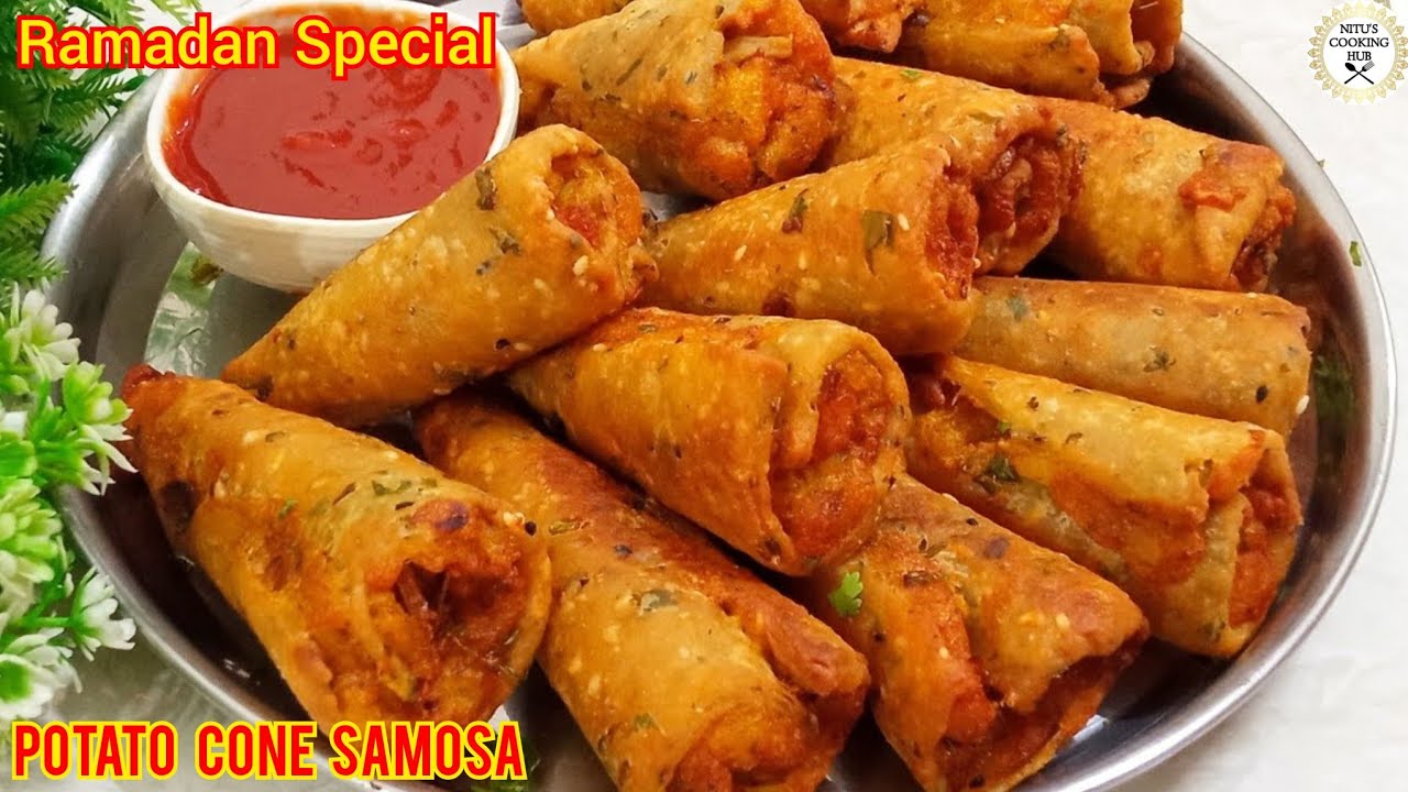 Iftar Party Special 5 Minute Snacks Recipe | Crispy Crunchy Potato Cone Samosa | Ramzan Recipe 2026