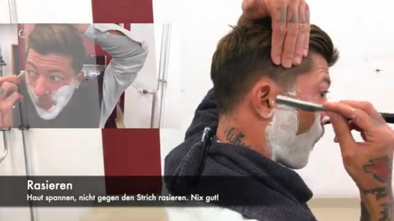 Selber Rasieren mit Rasierklinge! kein Barber ist offen