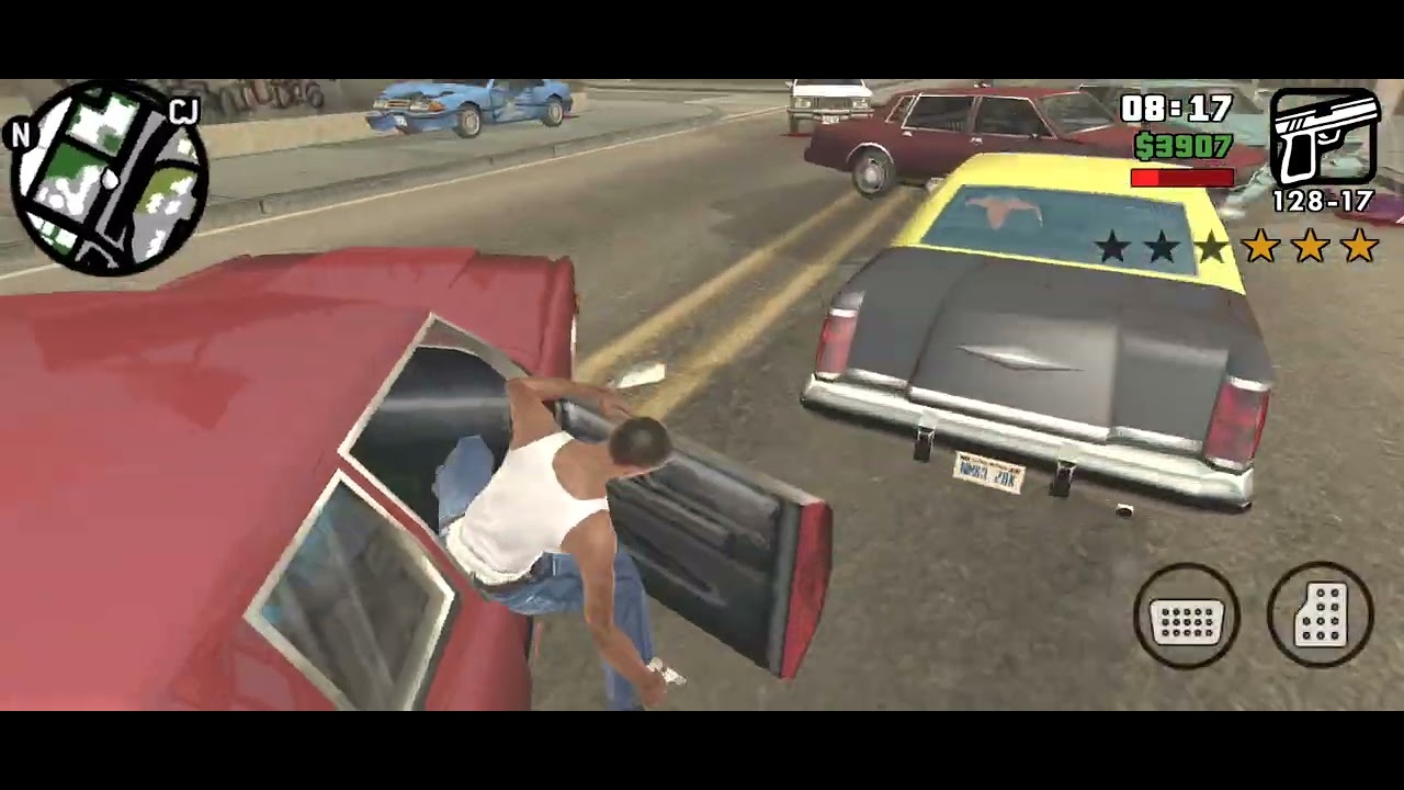 GTA San Andreas/gangster ke sat fight karte time polish pecha par gaya.dusra country Mee Gaya 😞