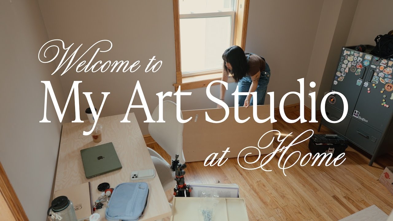 My Home Art Studio Makeover & Reveal ✨ Unboxing, Organizing, & Furniture Setup!