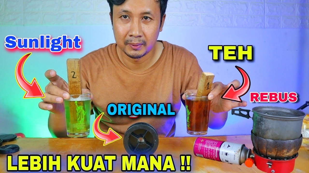 MITOS ATAU FAKTA‼️ SENAR PANCING DIREBUS PAKAI SABUN SUNLIGHT DAN TEH