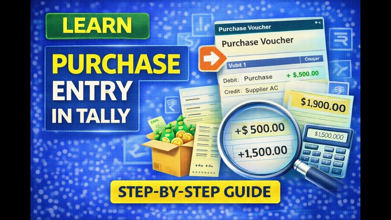 Purchase Entry in Tally | Step-by-Step Guide for Beginners