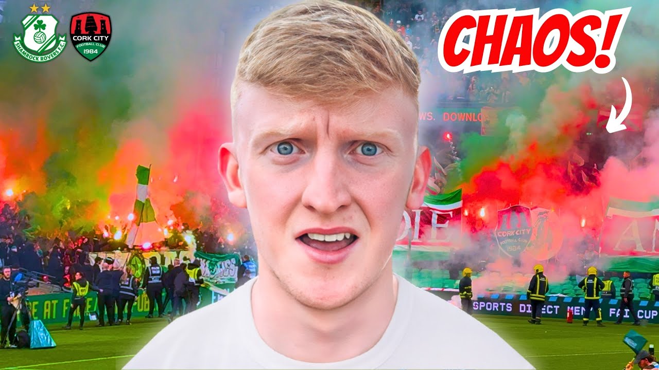 Финал Кубка Ирландии ОТЛОЖЕН, так как ультрас сошли с ума! 🤯
