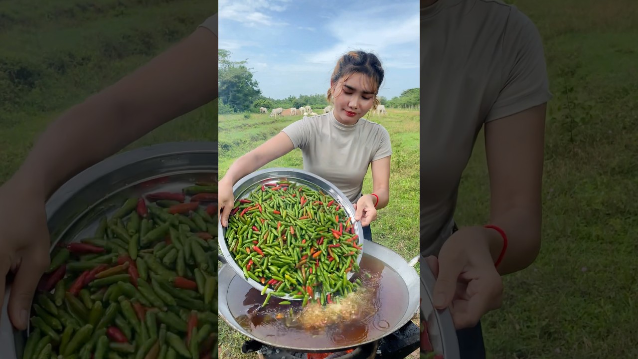 How to crispy green chili recipe #shorts #shortvideo #cooking #food #recipe