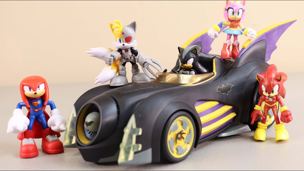 DC Sonic The Hedgehog Batmobile Shadow As Batman! New Addition To Our Sonic Collection