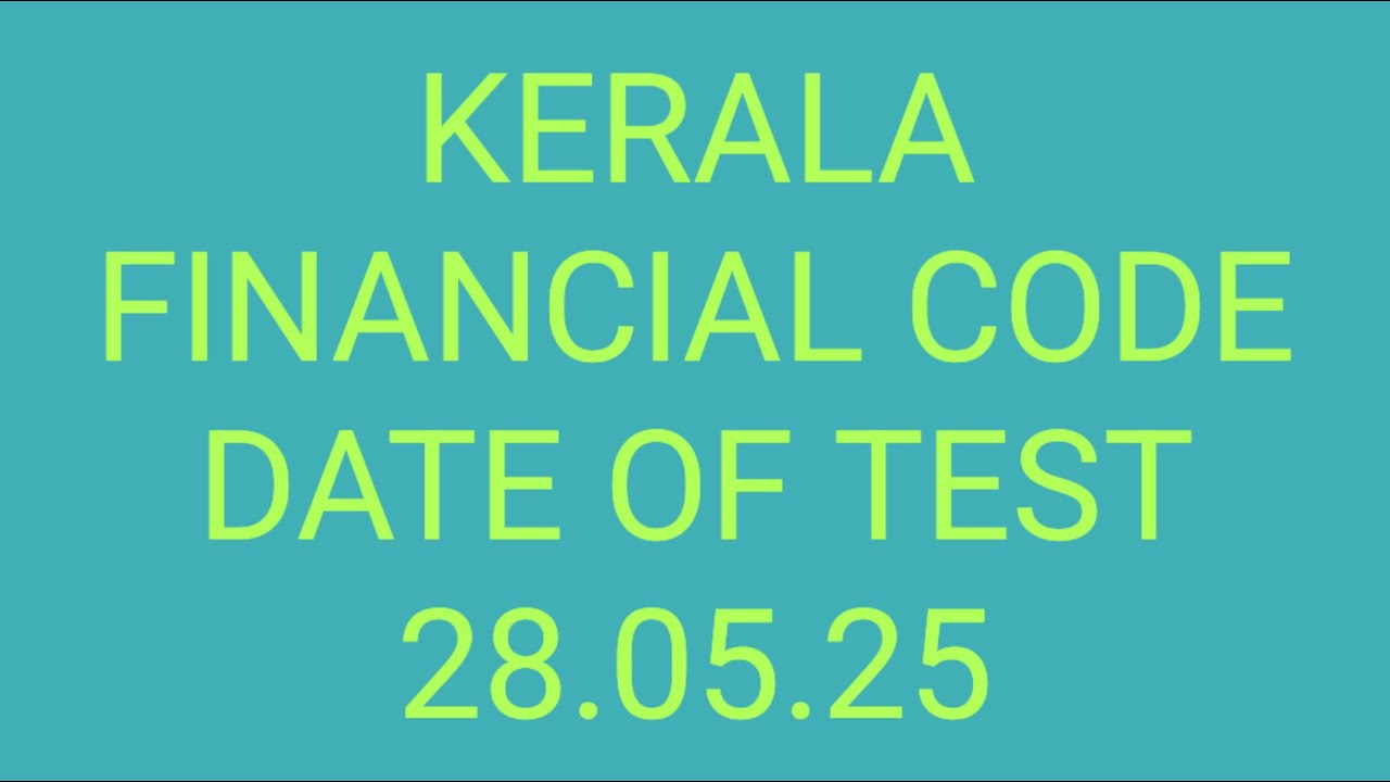 Kerala Financial Code-PART 1