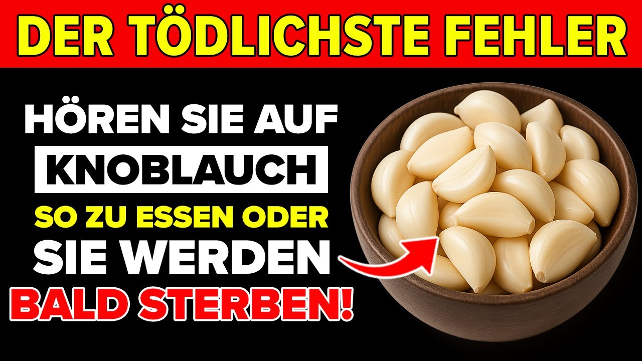 Essen Sie Knoblauch? Vermeiden Sie diese 10 GEFÄHRLICHEN Fehler! | Senioren MÜSSEN das wissen