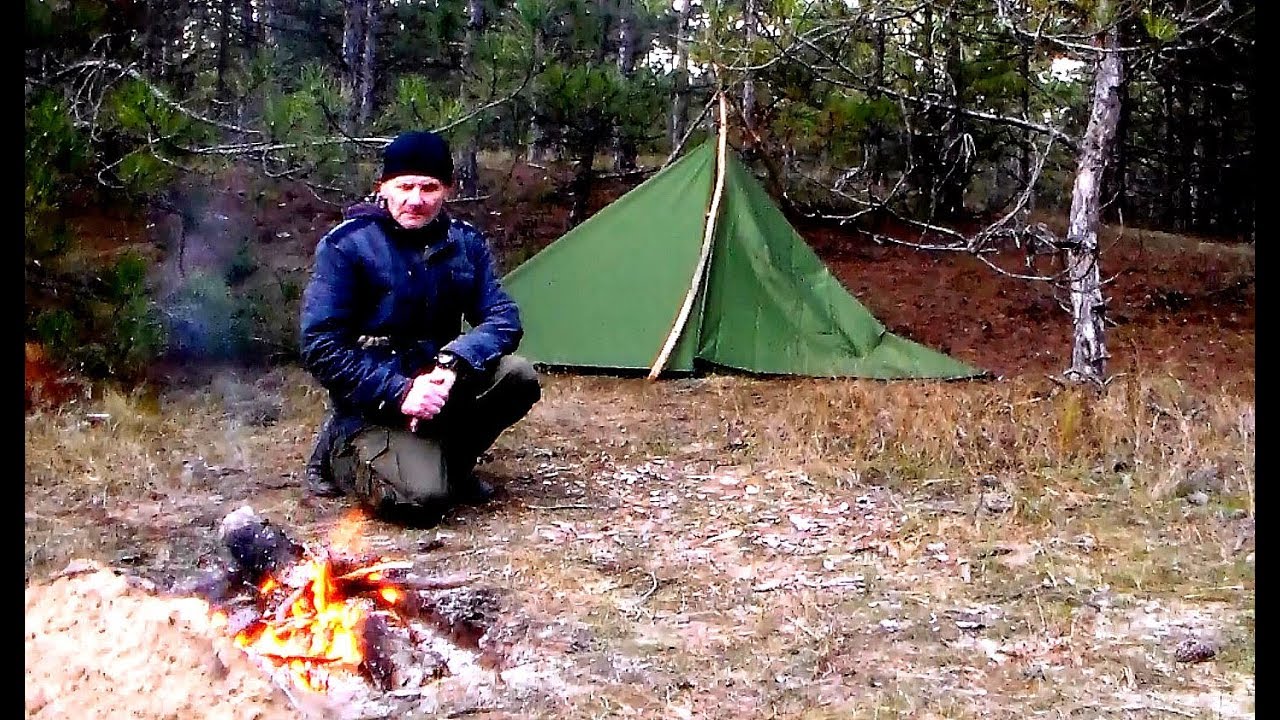 Обогрев палатки дедовским способом №3 Tent heating in the old-fashioned way #3