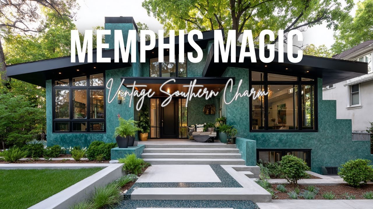 Memphis Magic Reimagined in Teal and Copper with Vintage Southern Charm