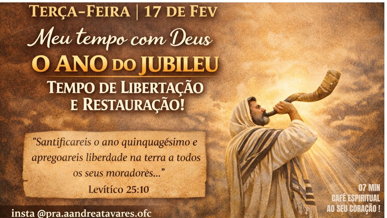 O ANO DO JUBILEU - TEMPO DE LIBERTAÇÃO E RESTAURAÇÃO | Levítico 25 | Pra Andrea Tavares