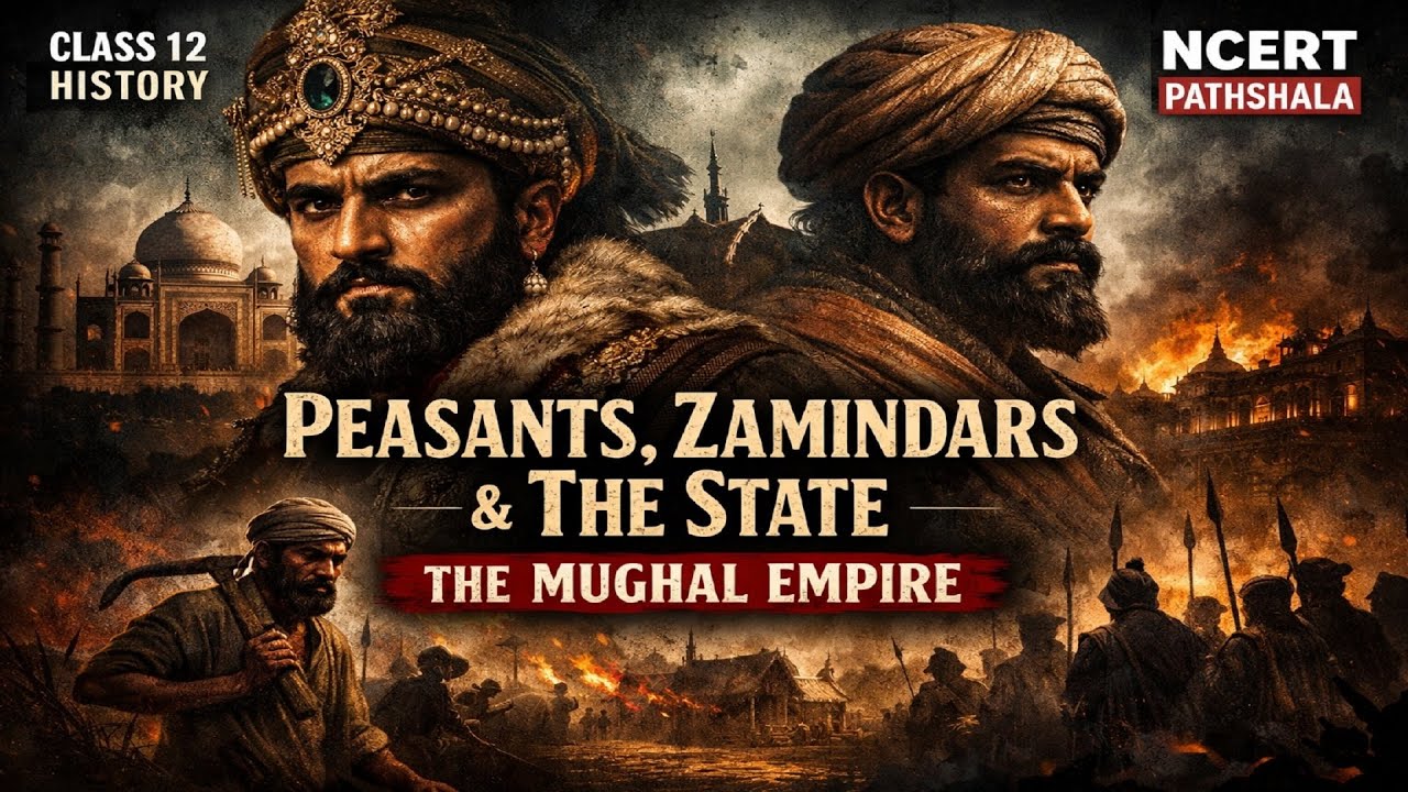 📚 👉 Peasants, Zamindars & the Mughal State किसान, ज़मींदार और मुग़ल सत्ता | Class 12 History Ch 8