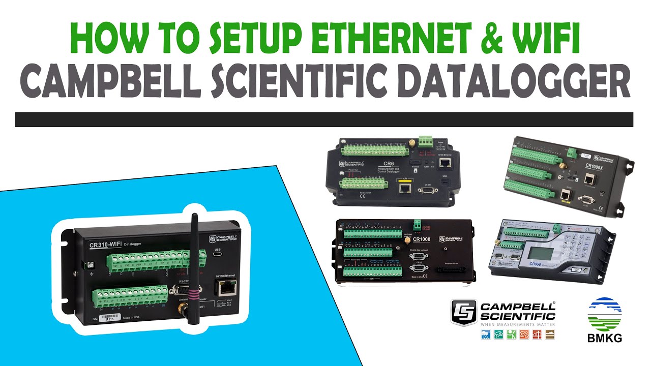 How To Setup Ethernet and Wifi Campbell Logger